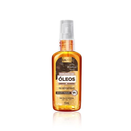 Óleo Capilar Explosão de Óleos Linhaça + Algodão 55ml | bn.Cachos